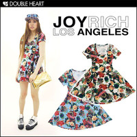 joyrich vg K[[ s[X WCb` tAȃVGbgcute Juke Box Floral Skater Dress ~j  fB[X FW